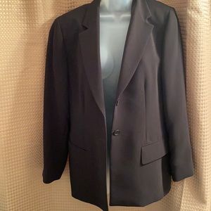 Emanuel Ungaro Black Blazer Petite Size 12, Vintage